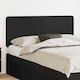 vidaXL Tăblie De Pat Din Lemn Negru Fag 140x100cm