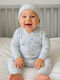 Babydom Παιδική Πιτζάμα Εκρού, Θαλασσί