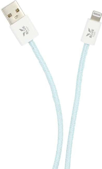 Blue Eagle Be-dcal-02 Braided Data Cable Usb-a Lightning 1m Blue