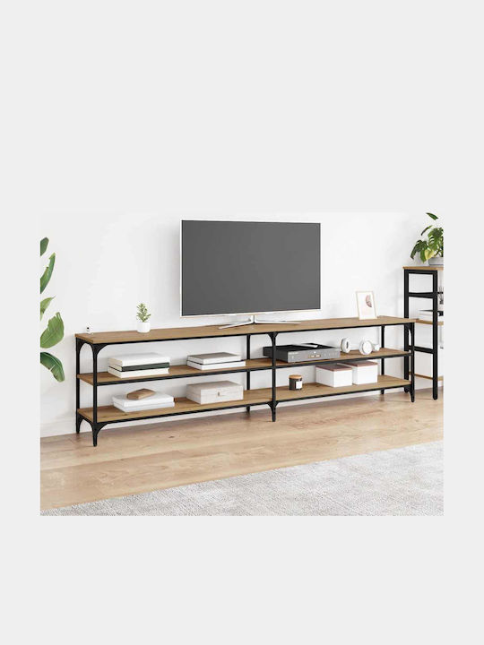 TV-Ständer Metall Artisan Eiche M200xT30xH50cm