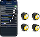 Tire Pressure Monitoring System Bluetooth 4 Sensors Tpms & 5 Alarm Functions