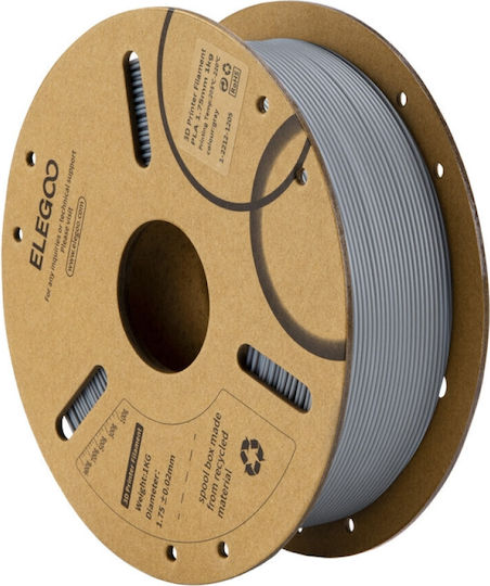 Elegoo PLA 3D Printer Filament 1.75mm Γκρι 1kg 1τμχ (Spool)