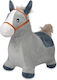 Chipolino Fabric Rocking Toy Horse for 12+ months with Sounds & Music with Max Load Capacity 50kg Gray