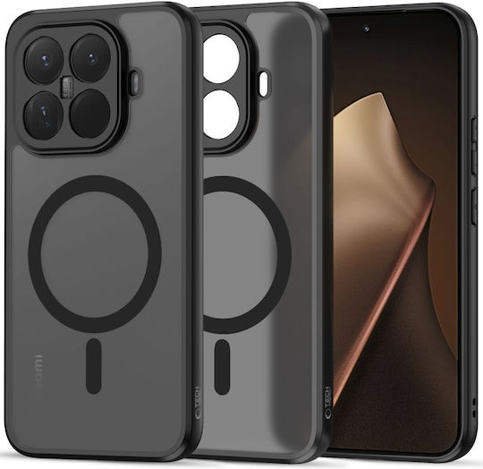 Tech-Protect Magmat Umschlag Rückseite Silikon / Kunststoff Schwarz (Xiaomi 15T Pro)