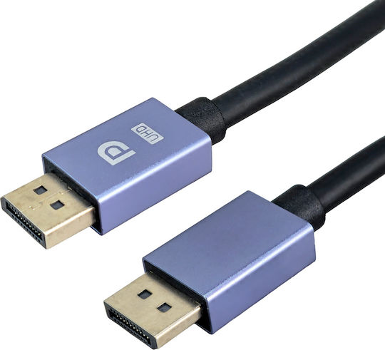 Powertech Cable DisplayPort male - 1.5m Μαύρο (CAB-DP079)