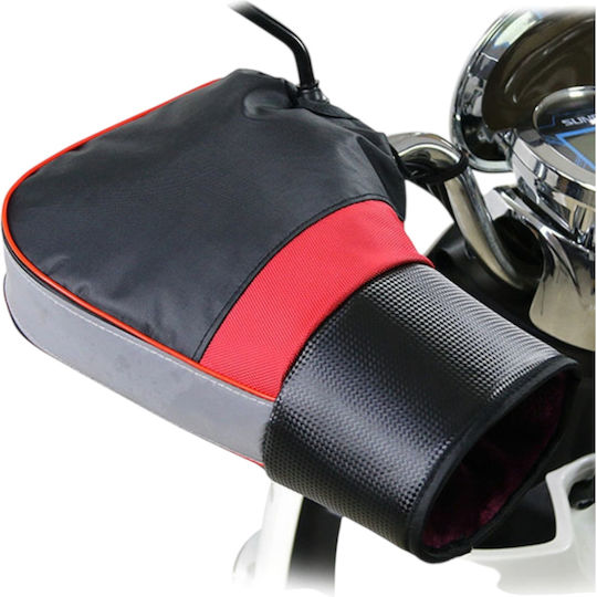 Angel Shopping Motorcycle Hand Covers Waterproof Reflective Strip Black