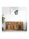 Sideboard made of Wood & Metal with Drawers Old Wood 70x35.5x67.5cm