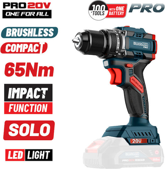 Bormann Pro BBP5400 Percussive Drill Driver Battery Solo Brushless 20V