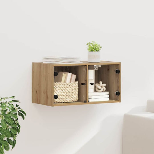 Hängeschrank fürs Wohnzimmer aus Spanplatte Artisan-Eiche 68x37x35 cm