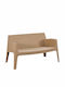 Sleek Canapea cu două locuri Exterior din Polipropilenă 118x48x73cm