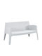 Sleek Canapea cu două locuri Exterior din Polipropilenă 118x48x73cm