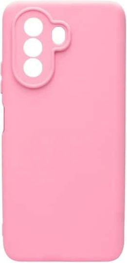 Θήκη Huawei Nova Y70 Silky Soft Touch Silicone Ροζ Προστασία Κάμερας