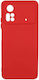 Xiaomi Poco X4 Pro Silicone Back Cover Red Camera Protection