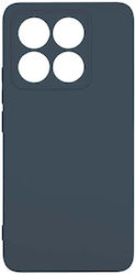 Θήκη Xiaomi 14t 5g Silky Soft Touch Silicone Μπλε Σκούρο Προστασία Κάμερας