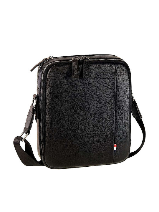 Herren Ledertasche Schulter / Crossbody Schwarz