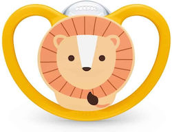Nuk Space Orthodontic Silicone Pacifier Lion Orange for 6-18 Months