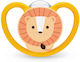 Nuk Space Orthodontic Pacifier Silicone with Case Lion Orange for 6-18 months