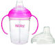 Nuby Educational Sippy Cup Silicone with Handle...