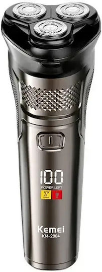 Kemei KM-2804 Ξυριστική Μηχανή Προσώπου Επαναφορτιζόμενη / Με Καλώδιο