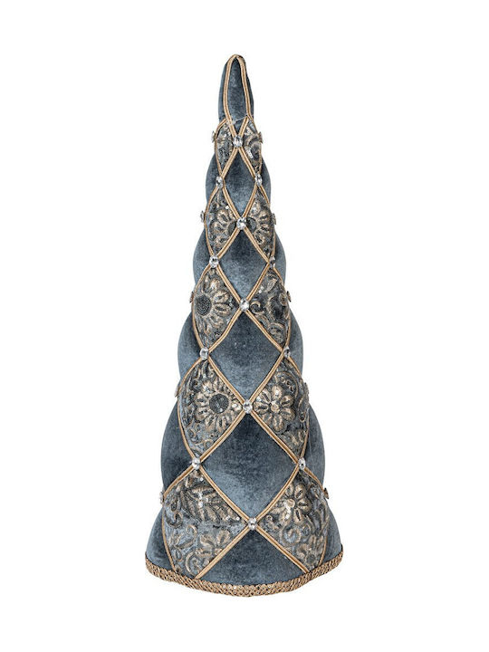 Weihnachtsdekoration Baum Kegel 57cm Blau