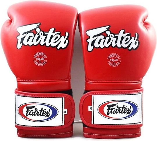 Fairtex Mănuși de Box din Piele pentru Competiție Roșii