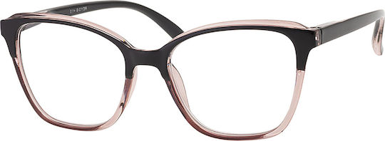Brilo Women's Reading Glasses +1.50 in Black color BR112BLGR1.50