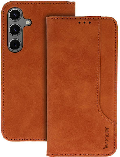 Wonder Back Cover Δερματίνης / Σιλικόνης Καφέ (Redmi 15)