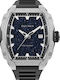 Paul Rich Herrenuhr 42mm Batterie mit Schwarz Metallarmband