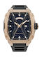 Paul Rich Herrenuhr 42mm Batterie mit Schwarz Metallarmband