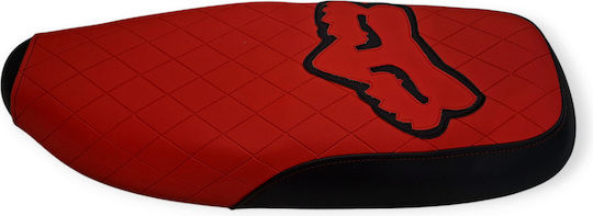 Honda Glx Quilted Baklava Motorcycle Seat Cover Red Stitches Fox Logo