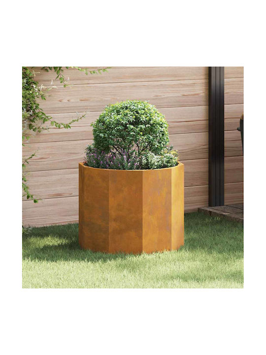 vidaXL Γλάστρα Μεταλλική Σκ Rusty 60x60x50εκ.