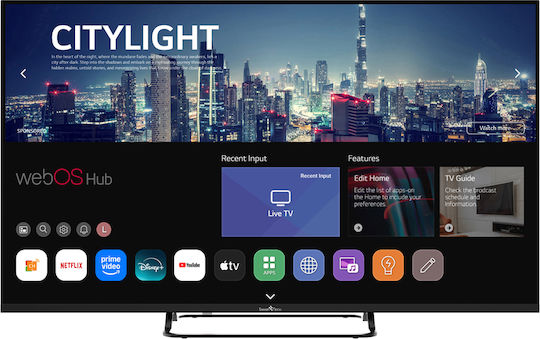 Smart Tech Smart Τηλεόραση 43" 4K UHD LED 43UW02V HDR (2025)