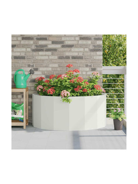 vidaXL Topf Metallisch White 120x120x50cm.