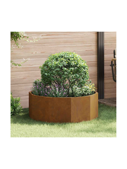 vidaXL Ghiveci Metal Sk Rusty 90x90x35cm.