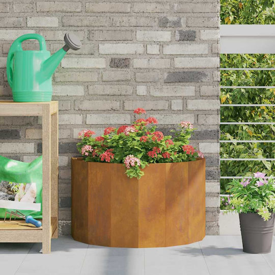 vidaXL Γλάστρα Μεταλλική Rusty 60x60x35εκ.