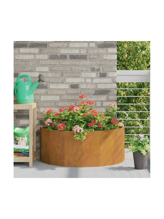 vidaXL Topf Metallisch Sk Rusty 90x90x35cm.