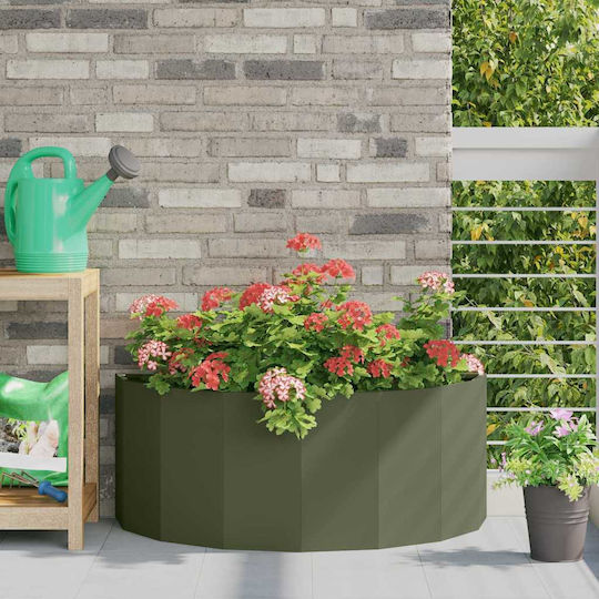 vidaXL Topf Metallisch Green 90x90x35cm.