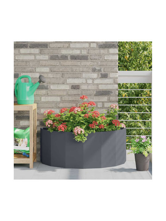 vidaXL Topf Metallisch Charcoal 90x90x35cm.