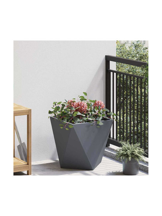 vidaXL Topf Metallisch Charcoal 40x40x40cm.
