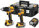 DEWALT DCK2050S2T Σετ Δράπανο & Παλμικό Κατσαβίδι 18V με 2 Μπαταρίες 3.5Ah και Θήκη