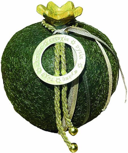 JK Home Decoration Jk Home Décor Pomegranate Flock Ceramic Green 11cm