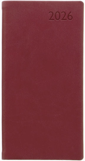 Ημερολογιο Ατζεντα Letts 2026 Εβδομαδιαιο 9χ17 Verona Slim Pink Ροζ 26-081615