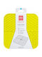 Wau Dog Collar Lick Mat Silicone Rectangular 21.1x21.1x3cm Yellow 14147348 4823089367125