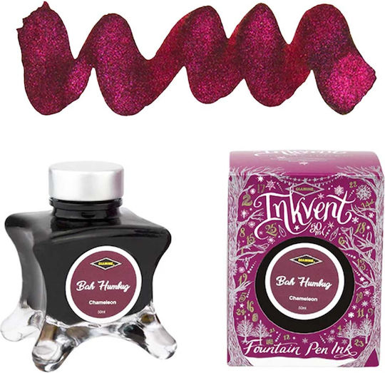 Diamine Replacement Ink for Pen Broad Inkvent Purple Edition Chameleon Bah Humbug 50ml