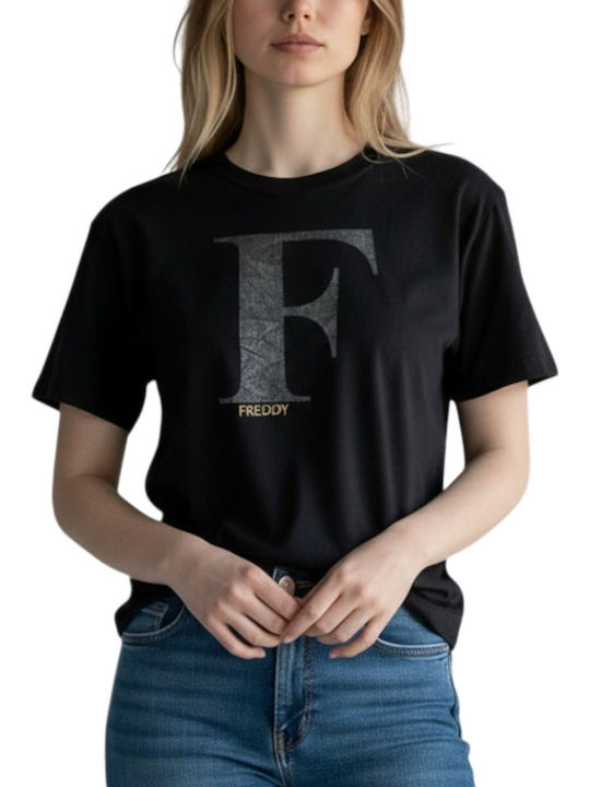 Women's Blouse Cotton Short Sleeve Black