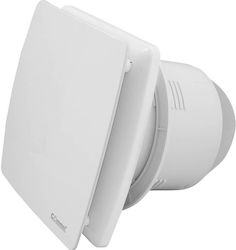 Commel Εξαεριστήρας Λουτρού 12w Φ100mm Κλαπέ Καί Ultra Silent Λευκός 420-201