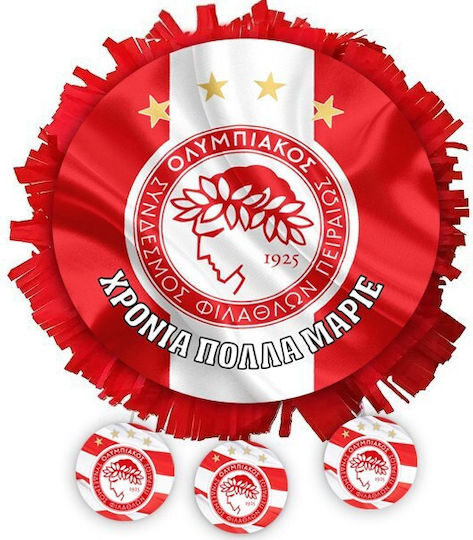 Πινιάτα Ολυμπιακός 40x40cm 553153 Bal-553153-olympiakos