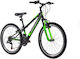 Trail 24" Kinder Fahrrad Mountainbike Μαύρο/Πράσινο
