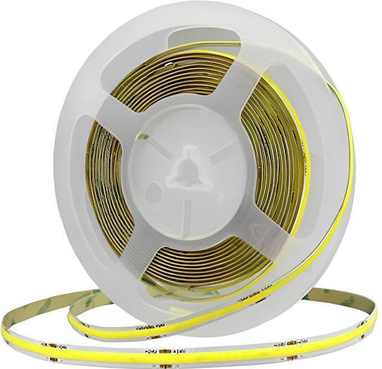 Ταινία Cob 12v 5m 320 Led Ανά Μέτρο 14w/m Ψυχρό Λευκό 6500k Rz-0018