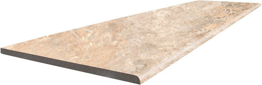 Bagno Tiles Bali Piesă Ceramică De Podea / Montată Pe Perete În Aer Liber Matt 120x33cm Sand
